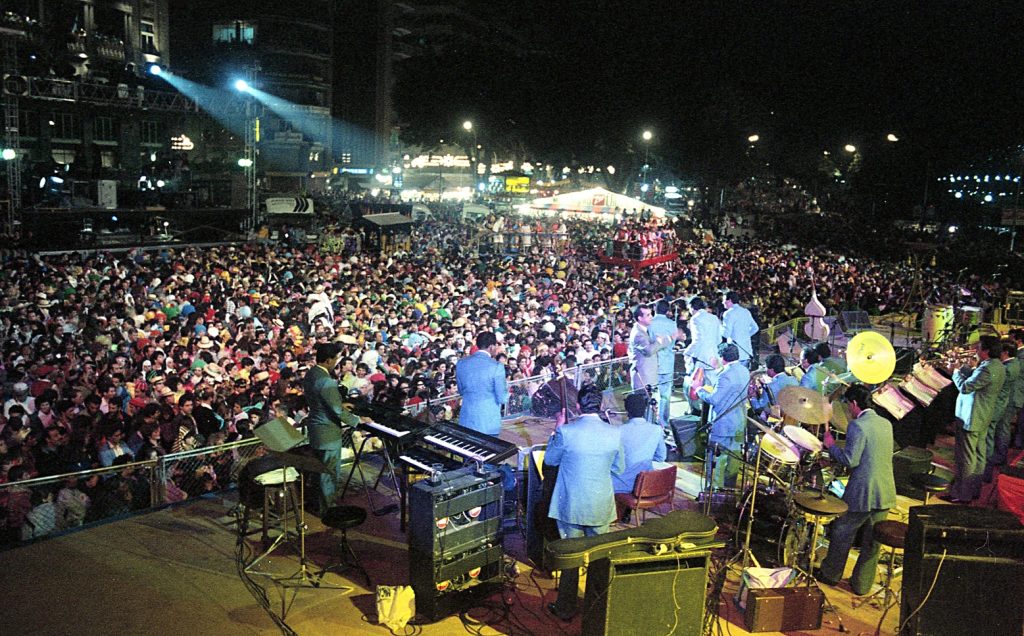 La Billo's Caracas Boys en un concierto en La Plaza de España.