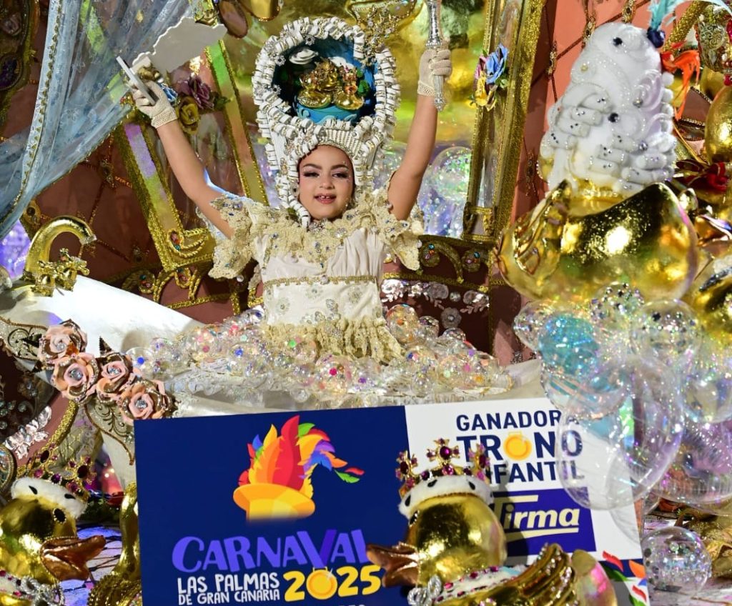 Reina infantil del Carnaval de Las Palmas.