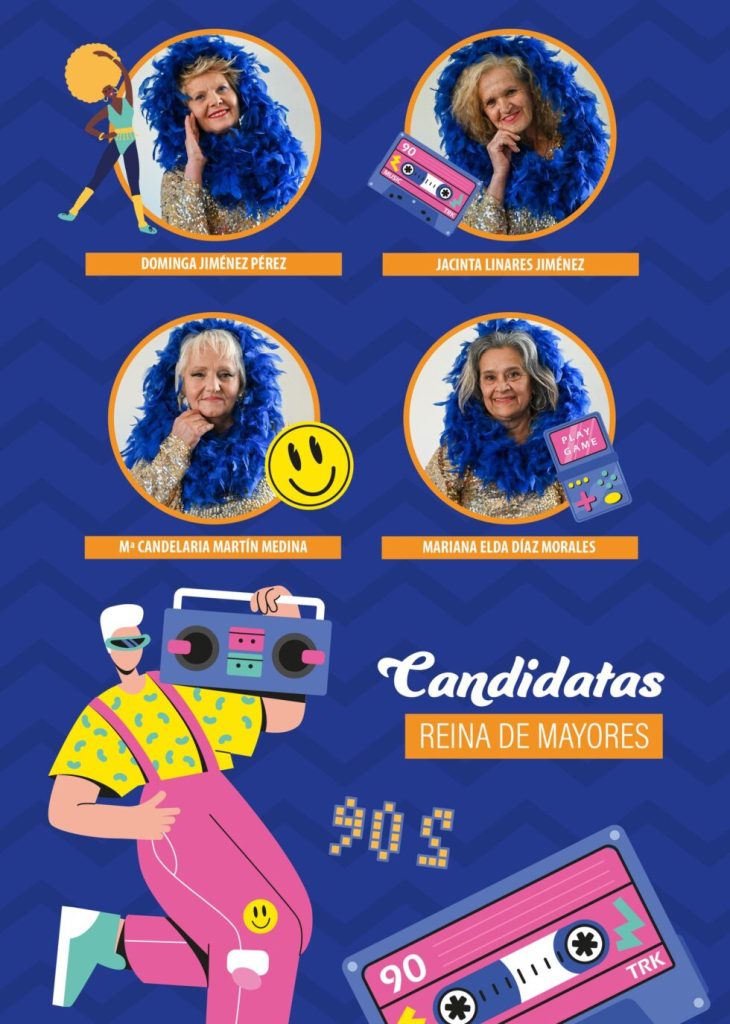 Cartel Gran Dama del Carnaval de Los Gigantes.
