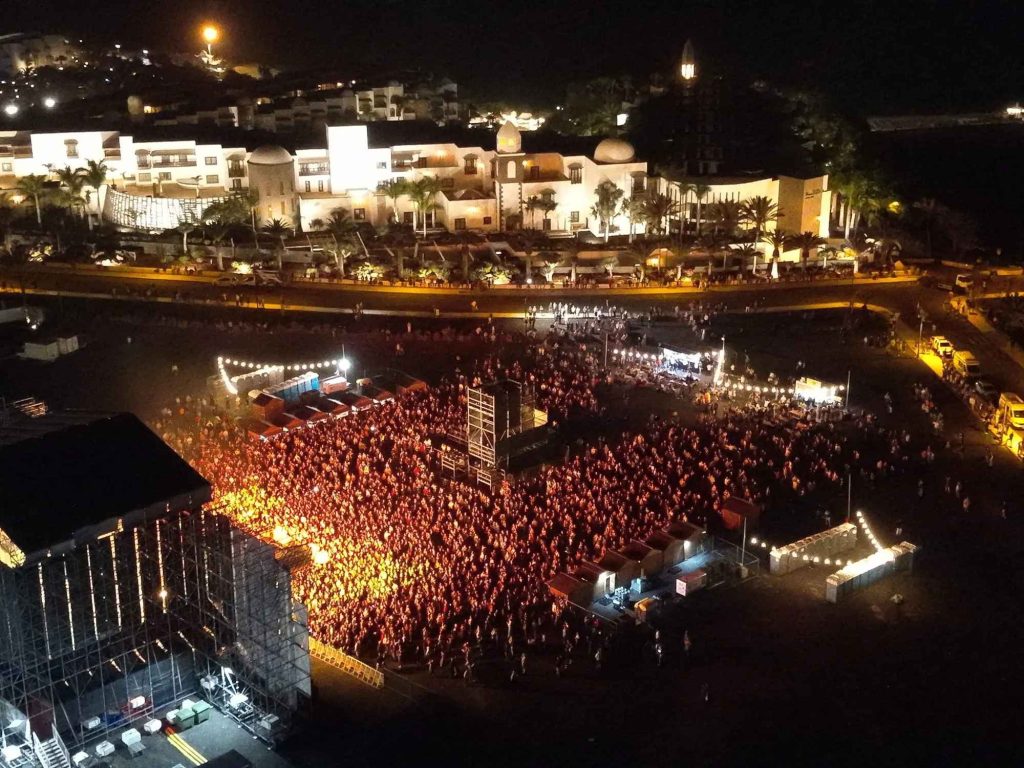 Concierto de Carlos Rivera en Playa Blanca.