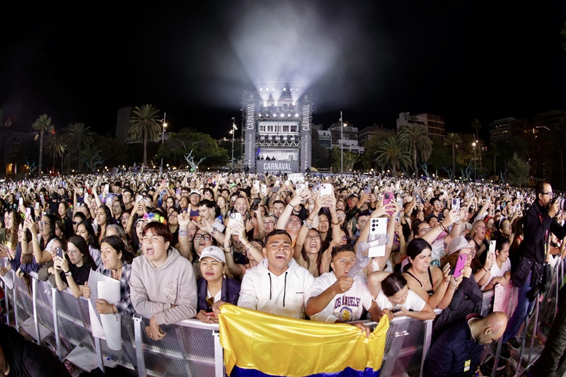 Concierto de Maluma en el Carnaval de Las Palmas.