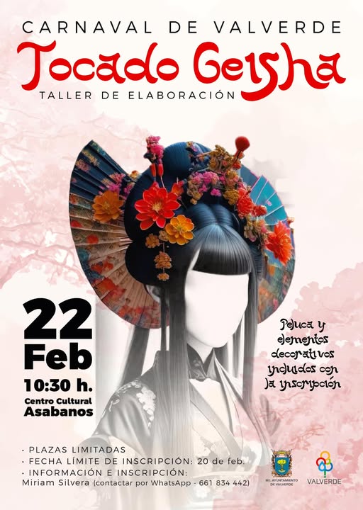 Cartel del taller de Geisha.