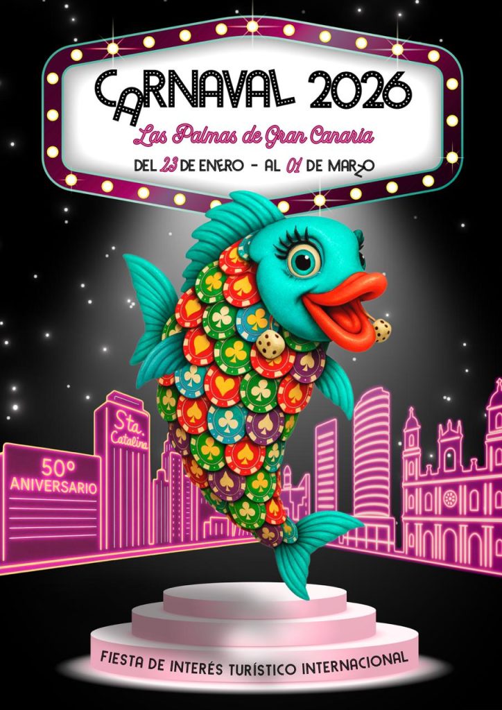 Cartel del Carnaval de Las Palmas de Gran Canaria 2026.
