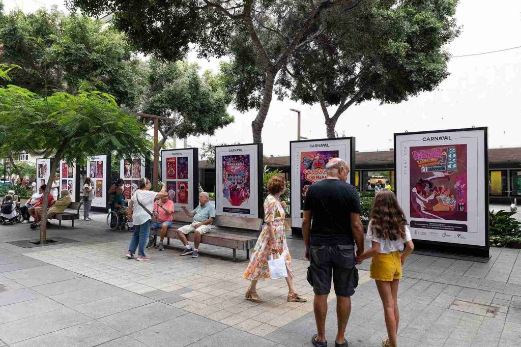 Exposición de carteles del Carnaval de Las Palmas.